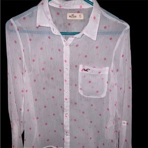 Hollister sheer blouse
